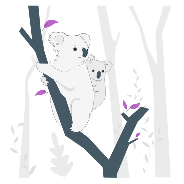 Transparent Family Day Koala Cartoon Sloths for Happy Family Day for Family Day