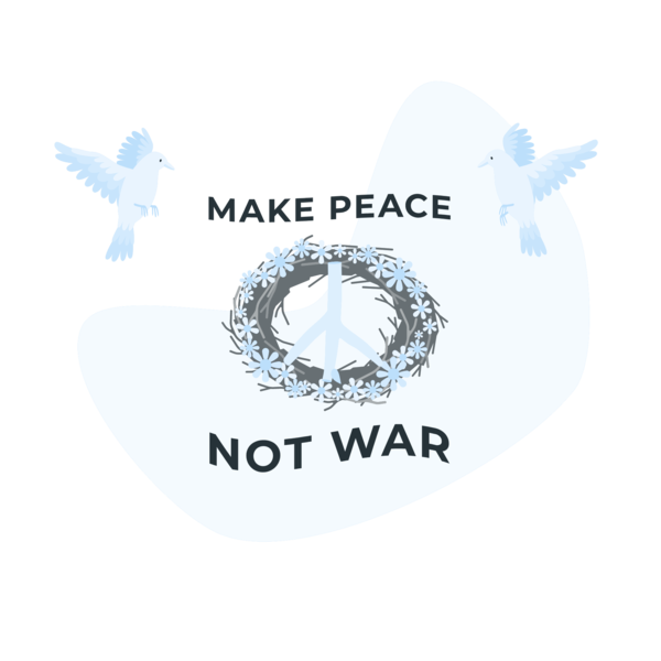 Transparent International Day of Peace Logo Peace symbols for Make Peace Not War for International Day Of Peace
