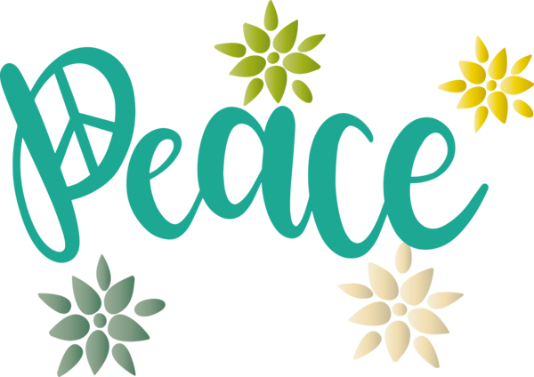 Transparent International Day of Peace Logo Floral design Leaf for Make Peace Not War for International Day Of Peace