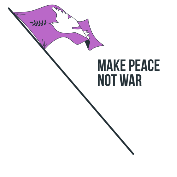 Transparent International Day of Peace Logo for Make Peace Not War for International Day Of Peace
