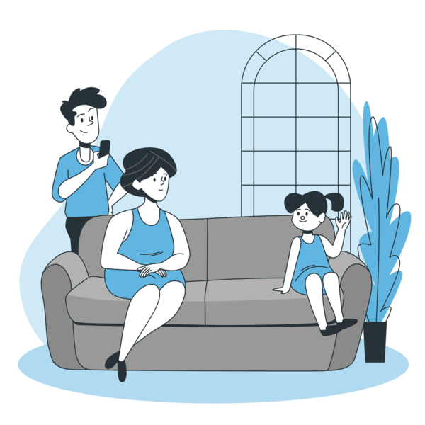 Transparent Family Day Cartoon Father Father's Day for Happy Family Day for Family Day