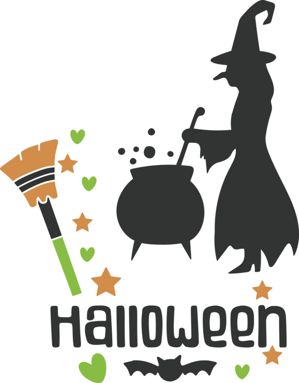 Transparent Halloween Drawing Silhouette Logo for Happy Halloween for Halloween
