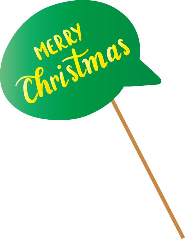 Transparent Christmas Logo Green Leaf for Christmas Ornament for Christmas