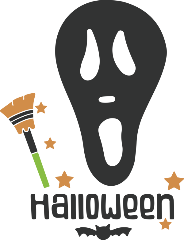 Transparent Halloween Logo Meter Line for Happy Halloween for Halloween