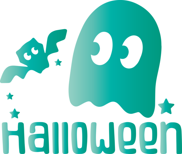 Transparent Halloween Design Text Logo for Happy Halloween for Halloween