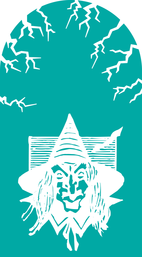 Transparent Halloween Line art Logo Meter for Happy Halloween for Halloween