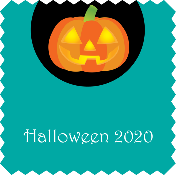 Transparent Halloween Logo Pumpkin Line for Happy Halloween for Halloween