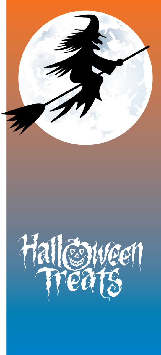 Transparent Halloween Poster Font Meter for Trick Or Treat for Halloween
