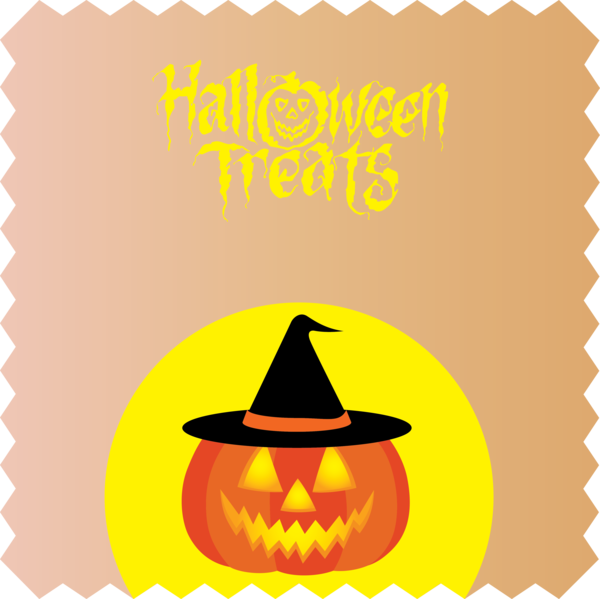 Transparent Halloween Jack-o'-lantern Yellow Meter for Trick Or Treat for Halloween