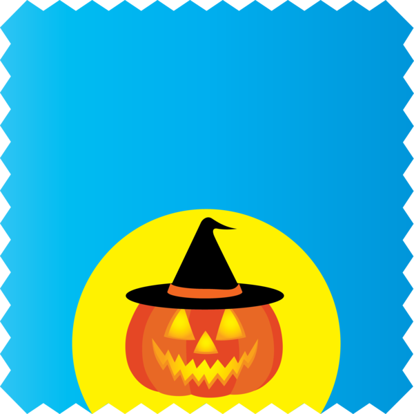 Transparent Halloween Jack-o'-lantern Cartoon Yellow for Happy Halloween for Halloween