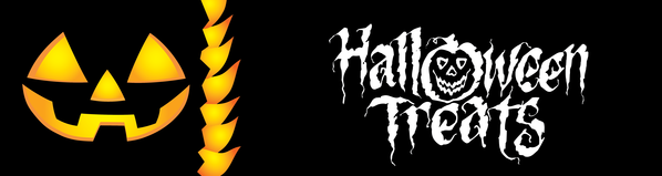 Transparent Halloween Logo Heat Font for Trick Or Treat for Halloween