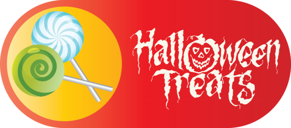 Transparent Halloween Logo Circle Font for Candy Corn for Halloween