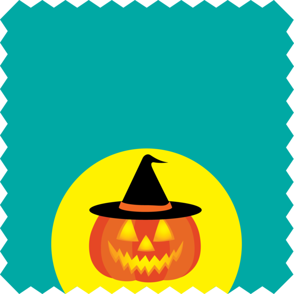 Transparent Halloween Jack-o'-lantern Yellow Meter for Happy Halloween for Halloween