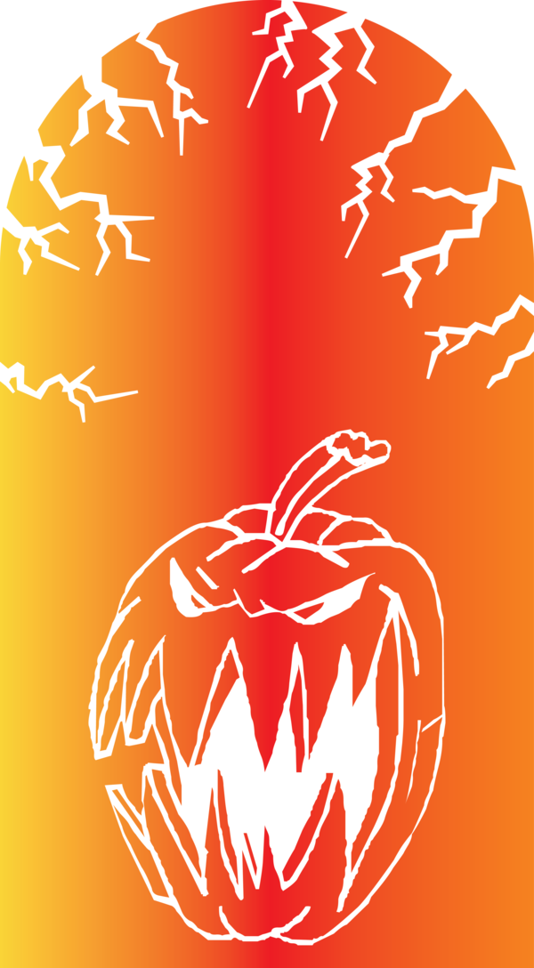 Transparent Halloween Jack-o'-lantern Squash Produce for Happy Halloween for Halloween