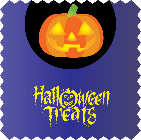 Transparent Halloween Jack-o'-lantern Logo Meter for Trick Or Treat for Halloween