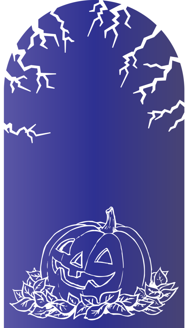Transparent Halloween Design Cobalt blue Meter for Happy Halloween for Halloween