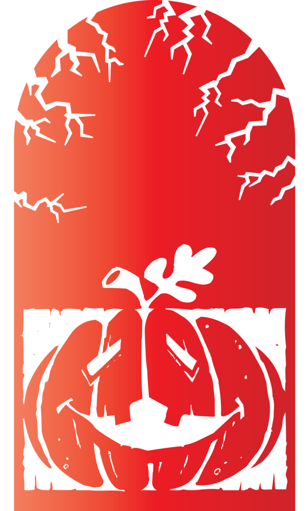 Transparent Halloween Design Line Tree for Happy Halloween for Halloween