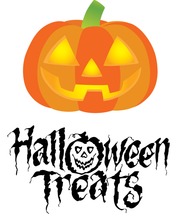 Transparent Halloween Jack-o'-lantern Logo Symbol for Trick Or Treat for Halloween