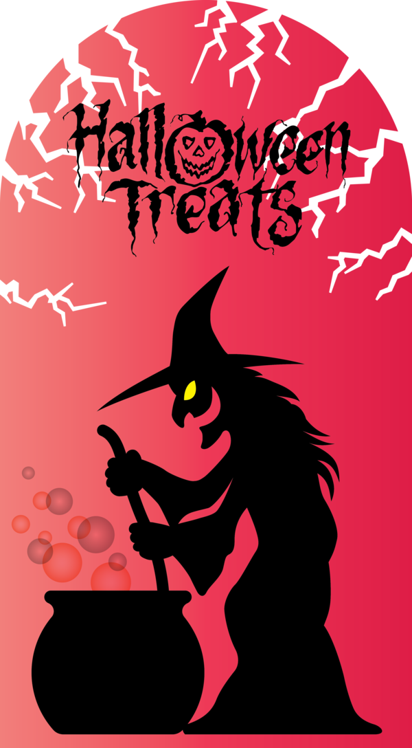 Transparent Halloween Witch Visual arts Cartoon for Trick Or Treat for Halloween