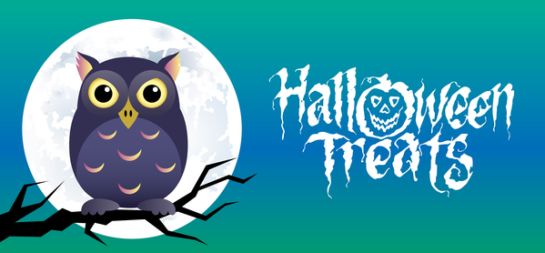 Transparent Halloween Birds Logo Cartoon for Trick Or Treat for Halloween