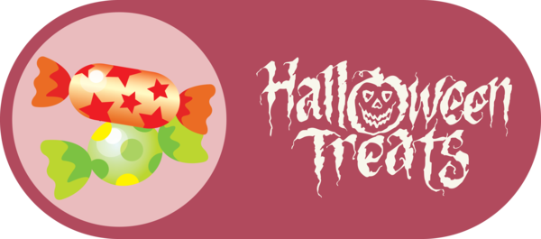Transparent Halloween Logo Flower Meter for Candy Corn for Halloween