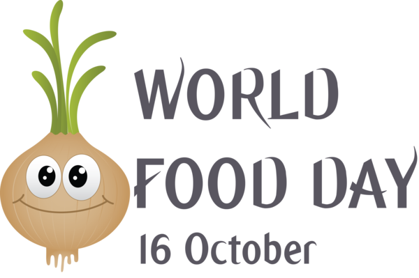 Transparent World Food Day Cartoon Logo Meter for Food Day for World Food Day