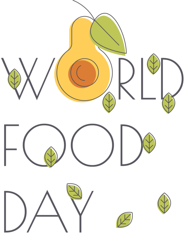 Transparent World Food Day Logo Design Leaf for Food Day for World Food Day