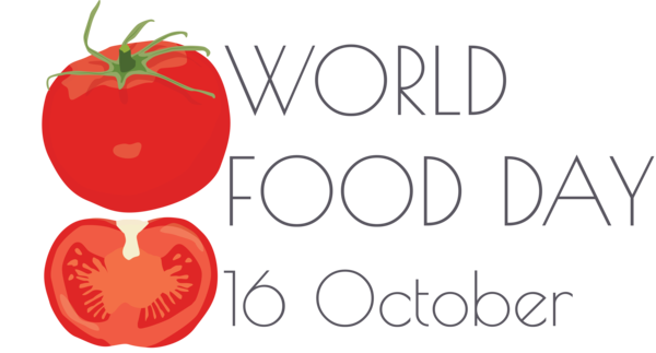 Transparent World Food Day Tomato Natural foods Superfood for Food Day for World Food Day