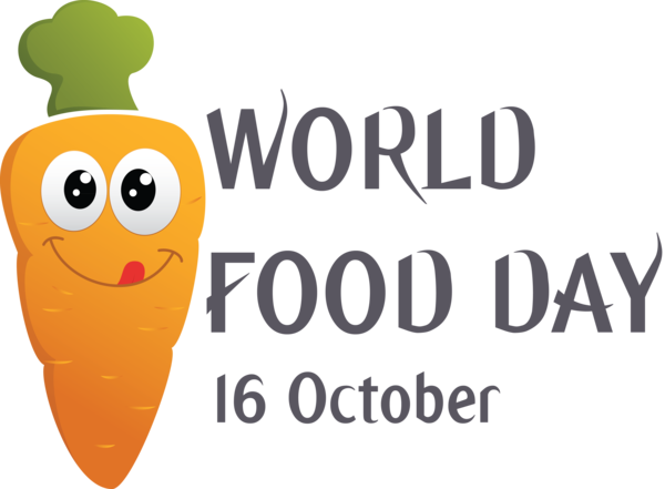 Transparent World Food Day Logo Cartoon Line for Food Day for World Food Day