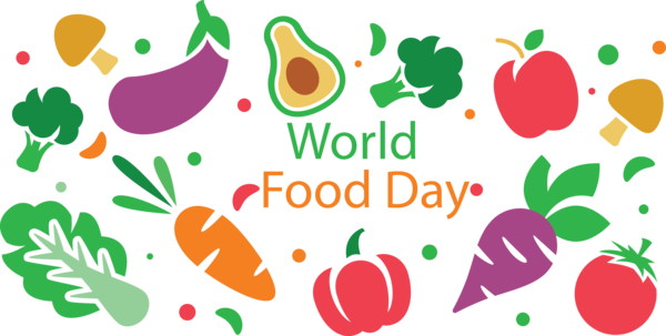 Transparent World Food Day Design Drawing Watercolor painting for Food Day for World Food Day