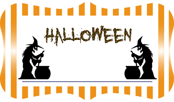 Transparent halloween Logo Cartoon Design for Happy Halloween for Halloween