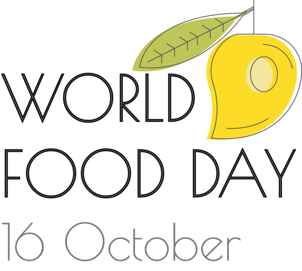 Transparent World Food Day Logo Design Yellow for Food Day for World Food Day