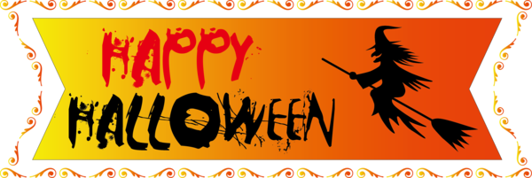 Transparent halloween Poster Banner Meter for Happy Halloween for Halloween