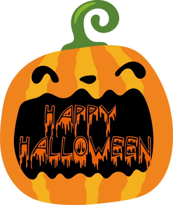Transparent halloween Jack-o'-lantern Vegetarian cuisine Logo for Happy Halloween for Halloween