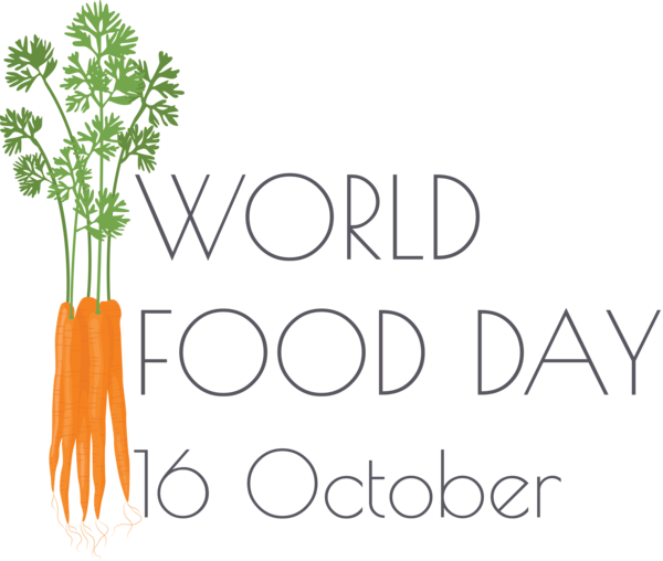 Transparent World Food Day Plant stem Logo Font for Food Day for World Food Day