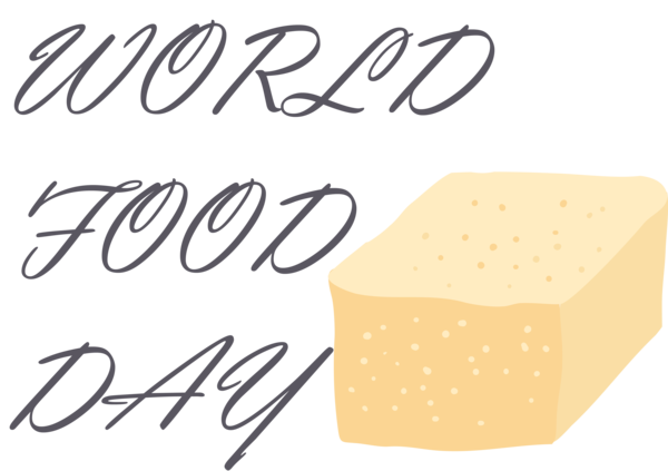 Transparent World Food Day Logo Calligraphy for Food Day for World Food Day