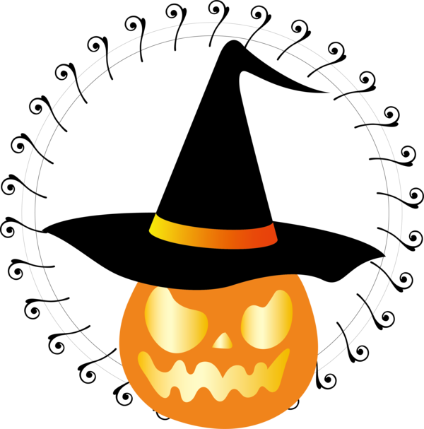 Transparent halloween Hat Meter Line for Happy Halloween for Halloween