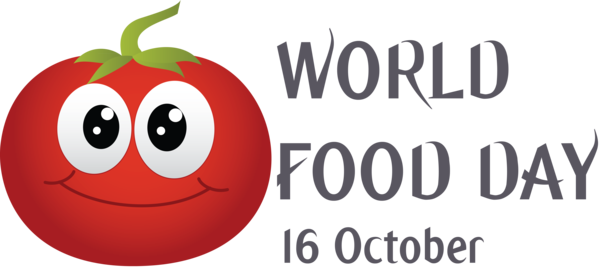 Transparent World Food Day Natural foods Logo Tomato for Food Day for World Food Day