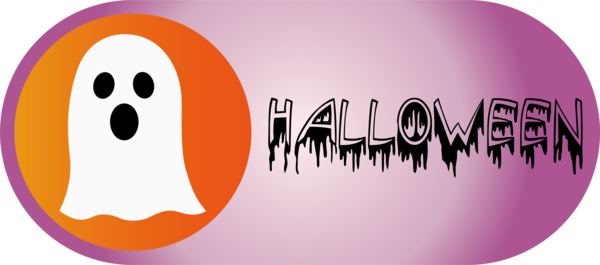 Transparent halloween Logo Font Circle for Happy Halloween for Halloween