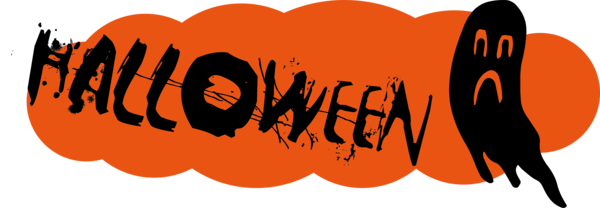 Transparent halloween Logo Meter Design for Happy Halloween for Halloween