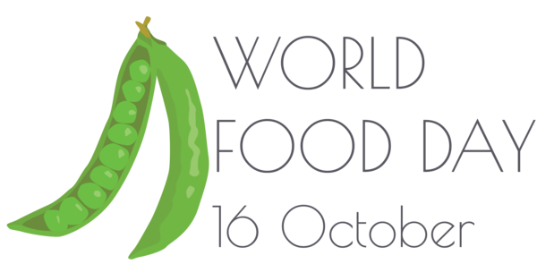 Transparent World Food Day Banana Logo Font for Food Day for World Food Day