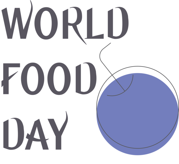 Transparent World Food Day Logo Design Font for Food Day for World Food Day