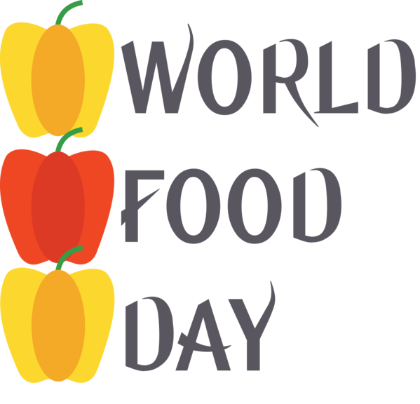 Transparent World Food Day Natural foods Logo Local food for Food Day for World Food Day