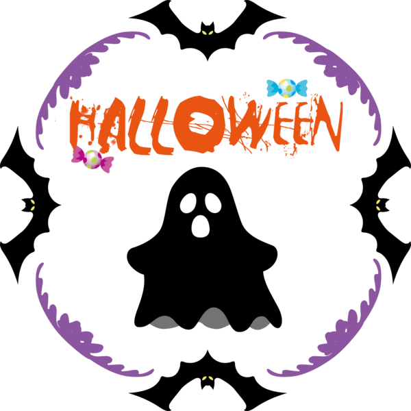 Transparent Halloween Logo Character Meter for Happy Halloween for Halloween