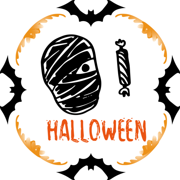 Transparent Halloween Logo Produce Line for Happy Halloween for Halloween