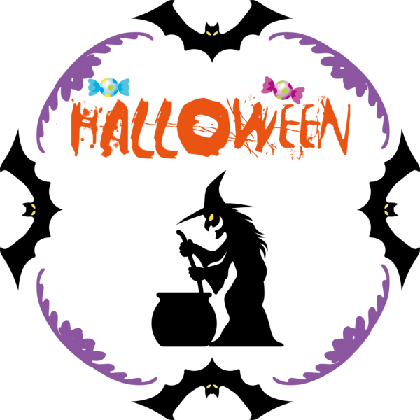 Transparent Halloween Logo Character Meter for Happy Halloween for Halloween
