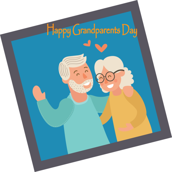 Transparent National Grandparents Day Cartoon Poster Meter for Grandparents Day for National Grandparents Day