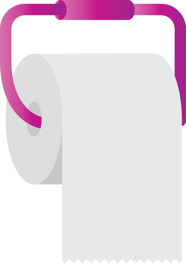 Transparent World Toilet Day Line Meter Design for Toilet Paper for World Toilet Day