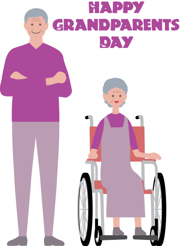 Transparent National Grandparents Day Sakai Cartoon Health for Grandparents Day for National Grandparents Day