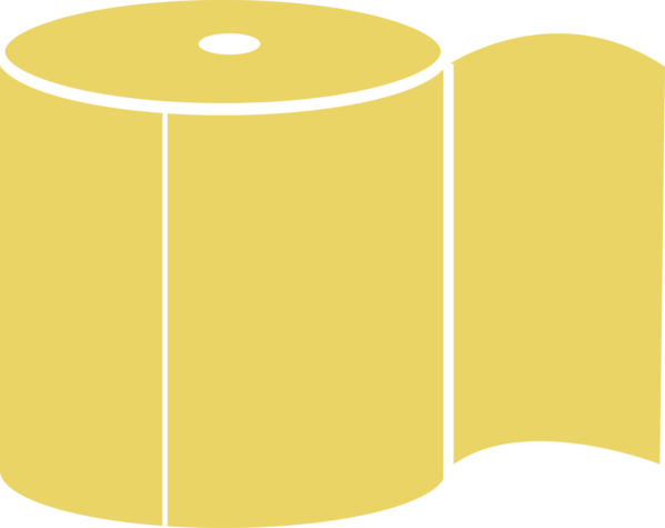 Transparent World Toilet Day Yellow Line Font for Toilet Paper for World Toilet Day